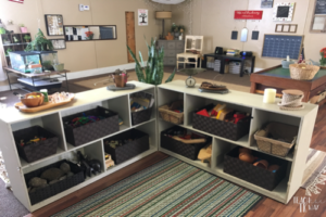 Natural Inspired Classroom storage unit 