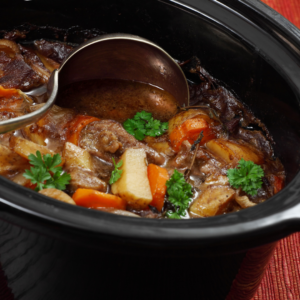 crock pot of stew