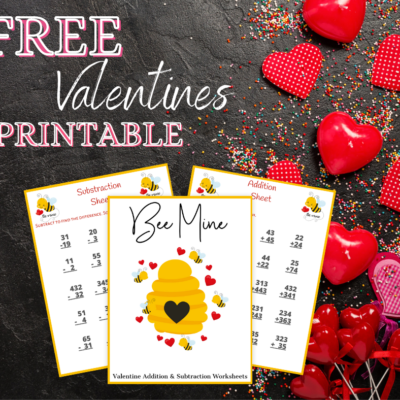 BEE MINE-Valentine Worksheets- Freebie